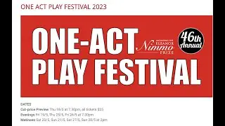 ONE ACT PLAY FESTIVAL  2023 - Noosa Arts Theatre