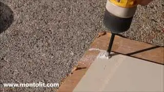 Tricks for dry or wet drilling of glass tiles and glass mosaic