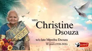 Final Journey of Mrs Christine Dsouza at  ST Joseph's Church Belman