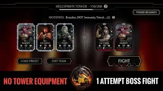 Hellspawn Tower 1 Attempt Boss Battle 150 Fight & Reward 🎮 Mortal Kombat Mobile | MK Mobile | MKM