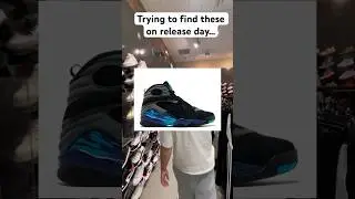 Trying to find Aqua Jordan 8&rsquo;s on release day&hellip; #sneaker #shoes