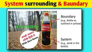 System Surrounding And Boundary & Body In Thermodynamics In Hindi With Easy Explanation