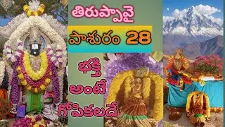 //ధనుర్మాసం మహోత్సవం లో భాగంగా 28 వ రోజు స్వామి వారి కైంకర్యం// 🙏 గోవిందా గోవింద 🙏