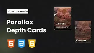 How to create Parallax Depth Cards with HTML CSS & JavaScript #parallax #cards