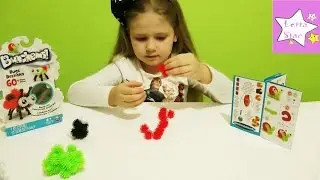 Конструктор Банчемс делаем цветных животных из шариков Banchems set unboxing make toy animals