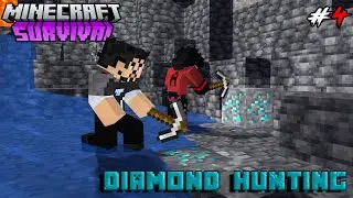 Hunting Diamond In Minecraft Episode - 4 | @AdheeraGamingg | Minecraft In Telugu | Rebel Gaming