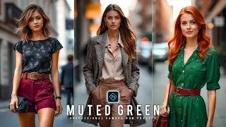 Muted Green Preset - Free Camera Raw Presets - Color Grading Photoshop Tutorial