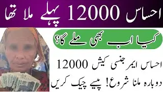 Ehsas Emergency Cash 12000 start Received || Ehsas Kafalat And Emergency Cash 12000 check karen