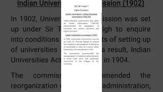 Hunter Commission & Indian Universities Commission l Higher Education #highereducation #jrf #shorts