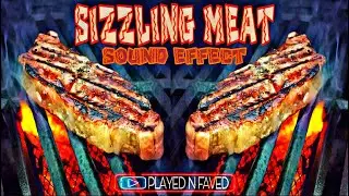 Sizzling Meat Sound Effect / BBQ Grill Steak Sizzle Sounds / Grilling Meats Ambience / Royalty Free