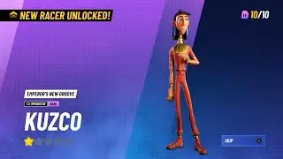 KUZCO. Racer unlocked in Disney Speedstorm