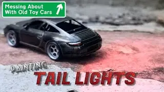 Adding rear light detail to 1/64 die-cast cars, Porsche Panamera 911 & VW Beetle