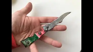 🐦︎ USSR VTG Knife COLIBRI Hummingbird Pocket Folding, Prison Art