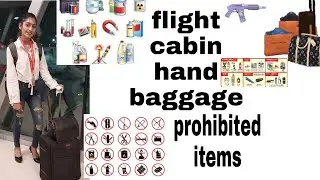 👜Flight Luggage Info./ How much luggage can be carried in the flight cabin hand bag and what item...