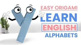 Origami Letter Y | Learn Alphabets ABC With Origami #alphabet #papercraft