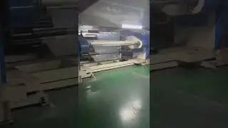 2200mm PE、PET coating machineCentral feeding roller#coatingmachine #coating