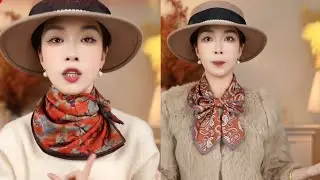 100 Stylish Ways to Tie a Silk Scarf #fashion #scarf #scarffashion