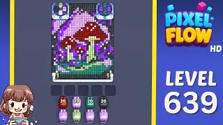 Pixel Flow Level 639 Solution Walkthrough