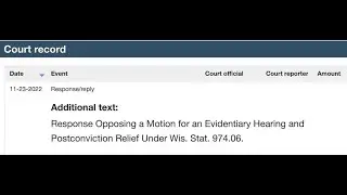 Response Opposing a Motion for an Evidentiary Hearing and Postconviction
