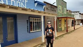 Pioneer Town Old Western Town in Wimberly Texas / Walkthrough Tour of Museum and Train Ride 4K Video