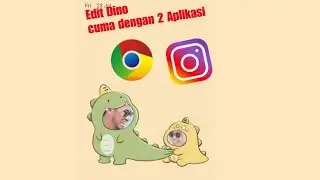 Tutorial edit dino couple viral #simple#tutorial