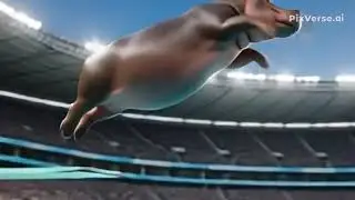 IMPOSSIBLE High Dive! 🦛 AI Animal Olympics 2026