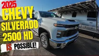 Буксируем наш новый Airstream с обзором Chevrolet Silverado 2500HD 2025 года (комплектация LT) #Г...