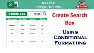 How to create Search Box using Conditional Formatting | Advance conditional formatting in excel