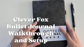 clever fox bullet journal walkthrough and set up | minimalist planner | Nicole makes plans