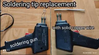 SOLDERING TIP USING SOLID COPPER WIRE #modification #alternative