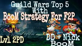 Castle Clash: Guild Wars Top 5 With lvl2 pd & Boom Strategy For F2p With Nick+Drake