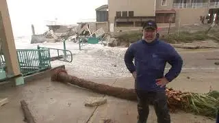 Hurricane Nicole damage in Florida