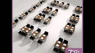 RESTAURANT TABLES AREA 3D model from CGTrader.com