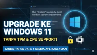 Cara Upgrade Windows 10 ke Windows 11 Tanpa Kehilangan Data (Tanpa TPM & CPU Tidak Support)