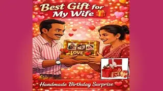 &ldquo;Best Birthday Surprise for My Wife 🎁 | Handmade Crate Photo Frame Gift&rdquo;