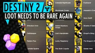 Destiny NEEDS more RARE LOOT or a NEW RARITY