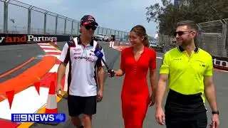 9 News присоединяется к PremiAir Racing для участия в гонке GC500 Track Walk | Gold Coast 500 2025