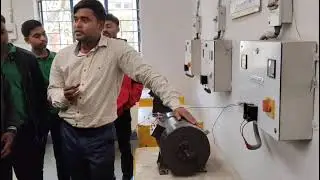 3 point starter with dc shunt motor practical.