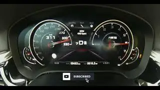 BMW M5 F90 acceleration 0-300km/h