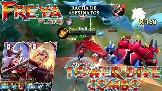 Combo Freya X Lukas &iexcl;Ni las torres te salvar&aacute;n! Tower Dive Combo Mobile legends Freya plays