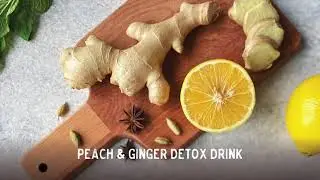Peach Ginger Detox Drink