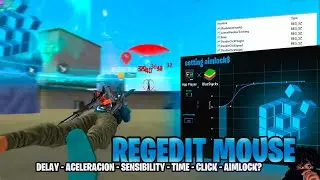 TE TIEMBLA LA MIRA? HAZ ESTO 🎯 REGEDIT CUSTOM estos son mis AJUSTES🖱️AIMLOCK+ PRECISION + SPEED📈
