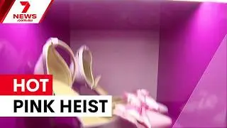 Hot pink heist at Sydney's Barbie café | 7NEWS