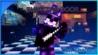 FNF - Shut The Door Shaders - FNF VS FNAF 1 Minecraft Mix - BOT Gameplay