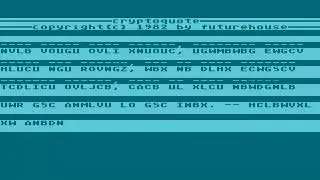 ATARI 8BIT XL XE Cryptoquote CRYPTO QUOTE 82 Future House The Programmer's Institute 400 800 600 120