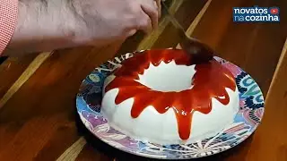 PUDIM ROMEU E JULIETA SEM FORNO SEM OVOS | PUDIM MAIS GOSTOSO DO MUNDO | Novatos na Cozinha