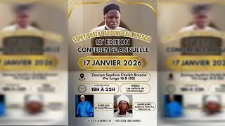 🛑DIRECT : CONFERENCE ANNUELLE OUSTAZ ALIOUNE SALL ( BRESCIA ) ITALIE - 12 éme EDITION