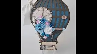 SaCrafter GDT project  Hot air balloon mini album start to finish-Corene