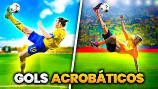 REFIZEMOS OS GOLS MAIS ACROBÁTICOS DO FUTEBOL!