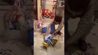 Birthday morning surprise for my son #cutebaby #birthdayboy#xubairhamid#cutebaby #coldwinter #
